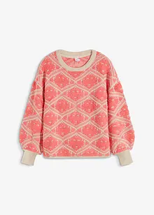 Strikket genser i boxy modell, bonprix