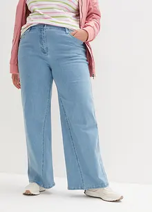 Wide Leg-jeans, High Waist, komfortlinning, bonprix