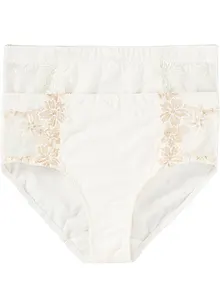 Formende truse med broderi (2-pack), bonprix