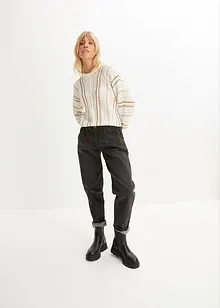 Barrel-jeans, Mid Waist, stretch, bonprix