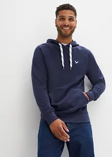 Sweatshirt med hette av ren økologisk bomull, bonprix