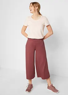 Loungewear culotte med vide ben, bonprix