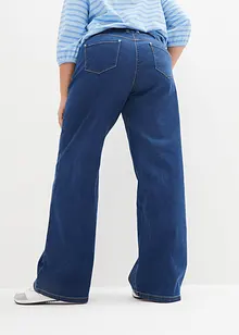 Wide Leg-jeans Mid Waist, komfortlinning, bonprix