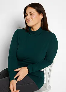 Langermet topp med økologisk bomull (2-pack), bonprix