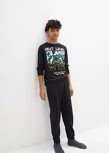 Pyjamas i 100% bomull (2-delt sett), bonprix