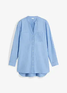 Lang bluse med ermer som kan brettes opp, bonprix