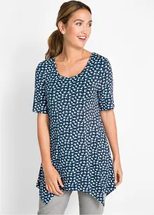 Topp med asymmetrisk kant, halvlang arm, bonprix