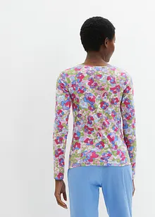 Langermet topp med blomsterprint, bonprix