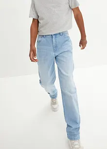 Loose Fit-jeans med stretch og regulerbar linning, Straight, bonprix