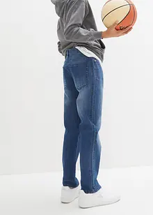 Loose Fit-jeans med stretch og regulerbar linning, Straight, bonprix