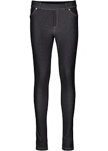 Leggings i denim look av bomullsmiks, bonprix