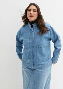 Oversized jeansjakke med cargo-detaljer, bonprix