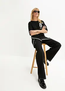 Oversized topp i myk viskosemiks, bonprix