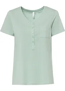 T-skjorte med knappestolpe, bonprix