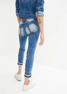 Skinny jeans med flaggdetaljer, bonprix