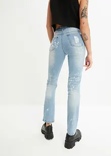 Jeans med tdestroy-effekte, Straight, bonprix