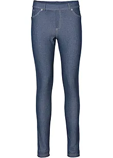 Leggings i denim look av bomullsmiks, bonprix