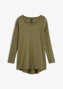 Langermet topp i 100% bomull, bonprix