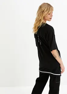 Oversized topp i myk viskosemiks, bonprix