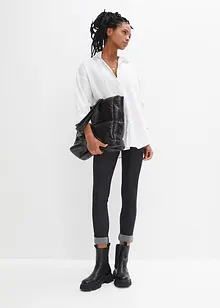 Leggings i jeans look av bomullsmiks, bonprix