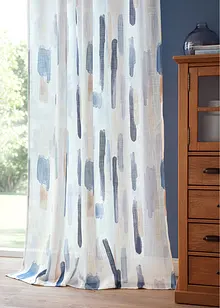 Gardin med trykt stripemønster (1-pack), bonprix