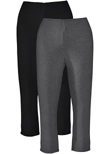 Capri-leggings i smal modell (2-pack), bonprix