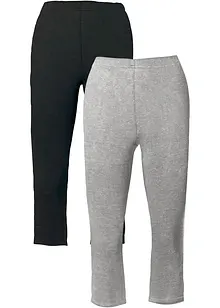 Capri-leggings i smal modell (2-pack), bonprix