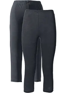 Capri-leggings i smal modell (2-pack), bonprix