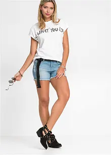 Oversized topp i 100% bomull, bonprix