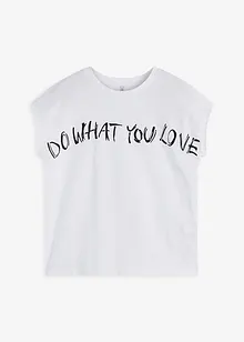 Oversized topp i 100% bomull, bonprix