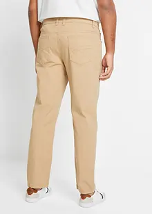 Classic Fit-bukse med stretch i 100% bomull, Straight, bonprix