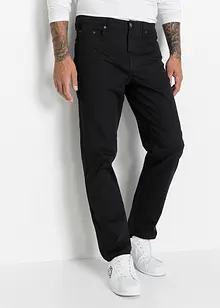 Classic Fit-bukse med stretch i 100% bomull, Straight, bonprix