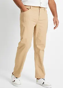 Classic Fit-bukse med stretch i 100% bomull, Straight, bonprix