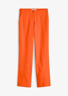 High Waist-bukse i lin-/viskosemiks, bonprix