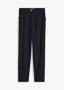 High Waist-bukse i lin-viskosemiks med kortere benlengde, bonprix