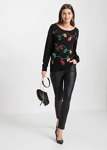 Finstrikket genser, bonprix