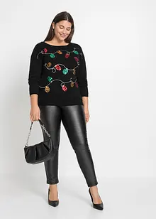 Finstrikket genser, bonprix