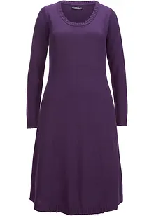 Strikkekjole i utsvingt modell, bonprix
