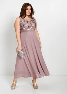 Maxikjole med paljettbroderi, bonprix