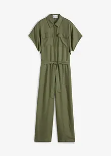 Jumpsuit med belte, bonprix