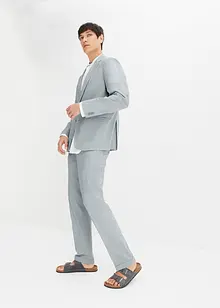 Dress i lin Slim Fit (2-delt sett): Blazer og bukse, bonprix