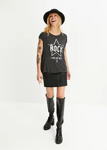 Lang topp i myk viskosemiks, bonprix