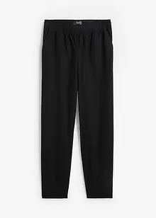 Bukse av bomull-/linmiks, High Waist, bonprix