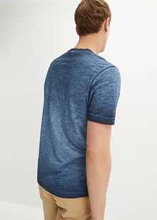 Kortermet bestefartrøye i 100% økologisk bomull i vasket look, bonprix