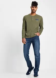 Slim fit-jeans i lett materiale med stretch, Straight, bonprix