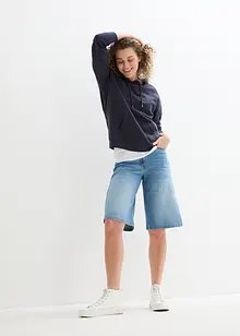 Bermudashorts i denim, High Waist, komfortlinning, bonprix