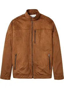 Jakke i imitert semsket skinn, bonprix