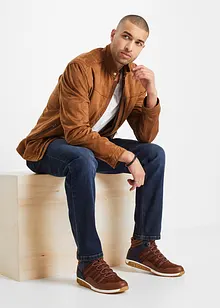 Jakke i imitert semsket skinn, bonprix