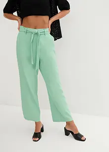 Ankellang culotte av luftig linmiks, bonprix