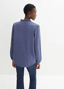 Musselin-bluse med broderi, bonprix